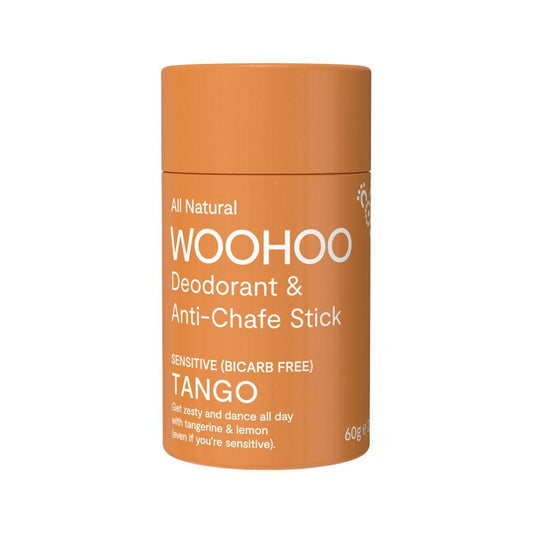 Woohoo Deodorant and Anti-Chafe Stick Tango (Sensitive Bicarb Free) 60g - QVM Vitamins™