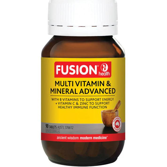 Fusion Health Multi Vitamin and Mineral Advanced 90 Tablets - QVM Vitamins™