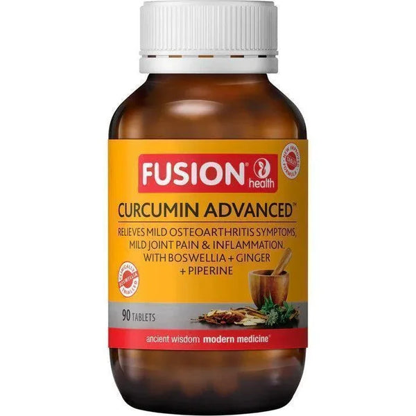 Fusion Health Curcumin Advanced 90 Tablets – QVM Vitamins™