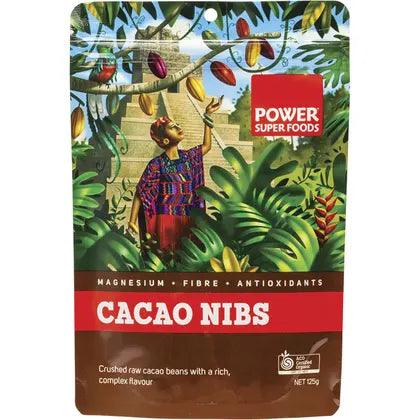 Power Super Foods Cacao Nibs Raw Organic 125g