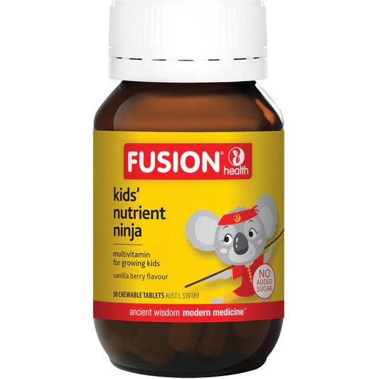 Fusion Health Kids Nutrient Ninja 50 Tablets - QVM Vitamins™