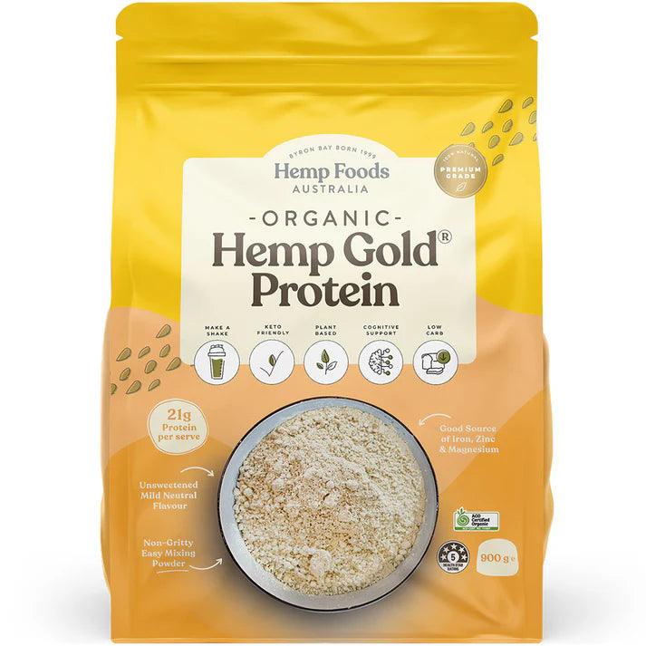 Hemp Foods Australia Organic Hemp Gold Protein Powder 900g - QVM Vitamins™