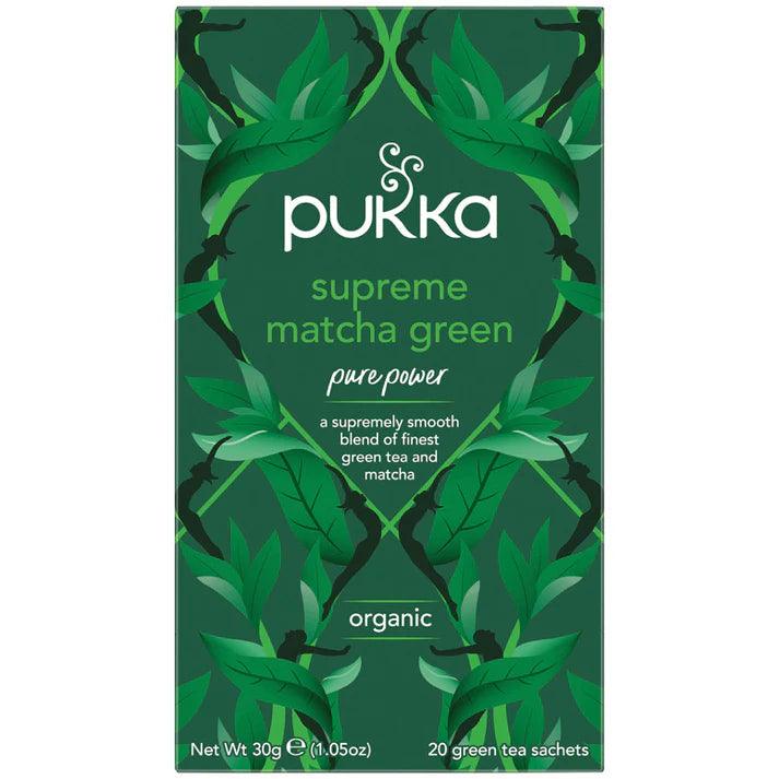 Pukka Supreme Matcha Green Organic x 20 Tea Bags - QVM Vitamins™