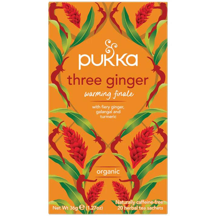 Pukka Three Ginger x 20 Tea Bags - QVM Vitamins™