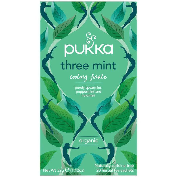 Pukka Three Mint x 20 Tea Bags - QVM Vitamins™