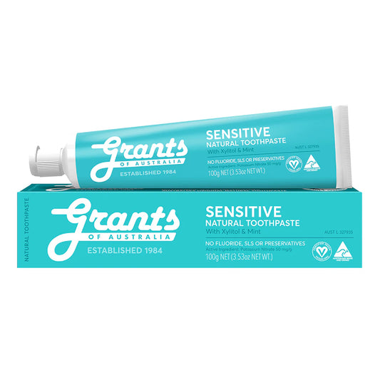 Grants Natural Toothpaste Sensitive Fluoride Free 100g