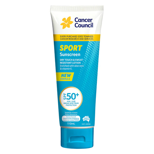 Cancer Council Sport Dry Touch Sunscreen SPF50+ 110ml