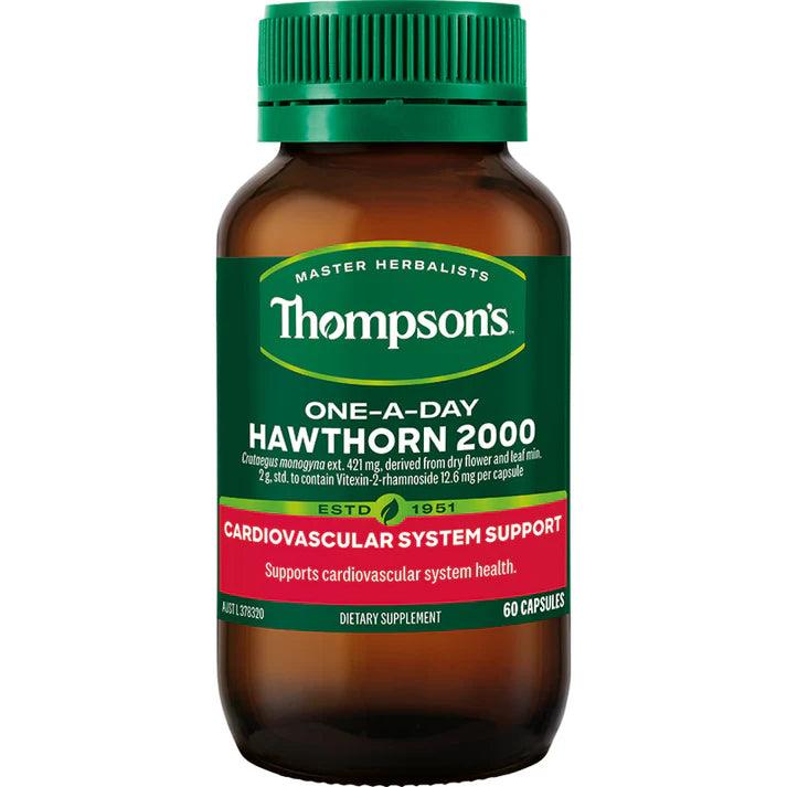 Thompsons One-A-Day Hawthorn 2000mg 60 Capsules - QVM Vitamins™