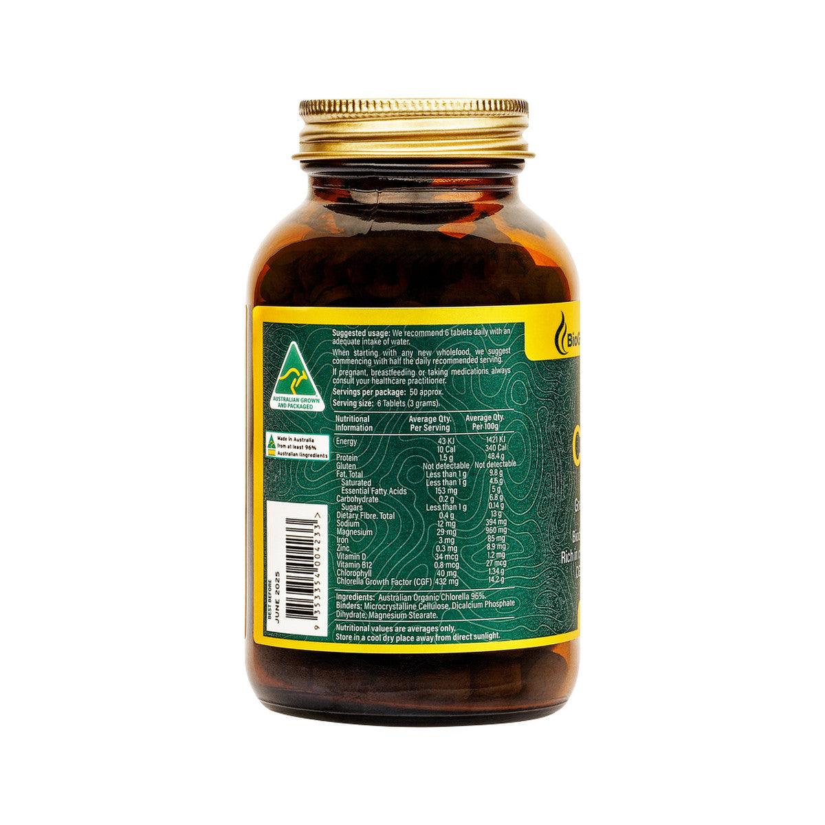 BioGenesis Australian Organic Chlorella 500mg 300 Tablets - QVM Vitamins™