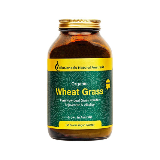 BioGenesis Australian Organic Wheat Grass Powder 150g - QVM Vitamins™