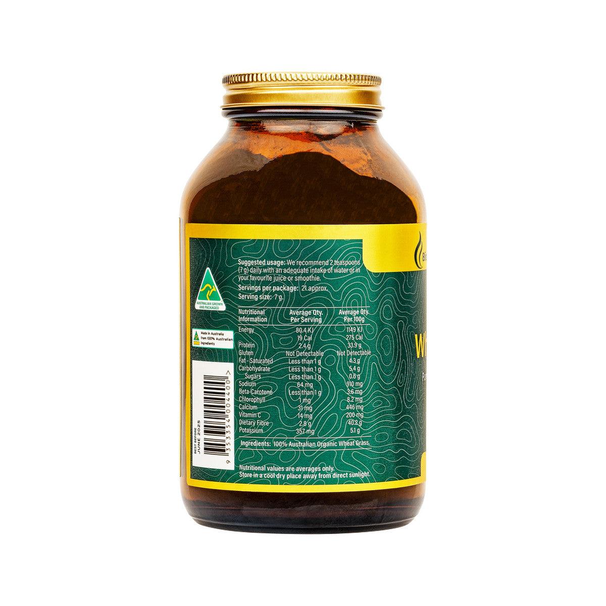 BioGenesis Australian Organic Wheat Grass Powder 150g - QVM Vitamins™