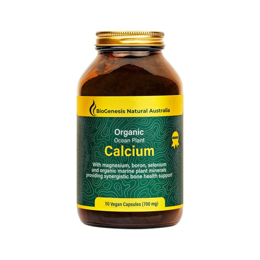 BioGenesis Organic Ocean Plant Calcium 700mg 110 Vegan Capsules - QVM Vitamins™
