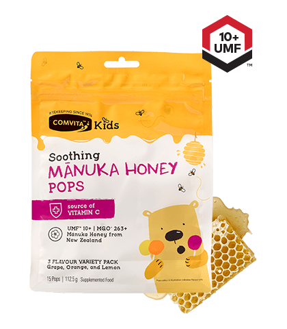 Comvita Kids Soothing Manuka Honey 15 Pops - QVM Vitamins™