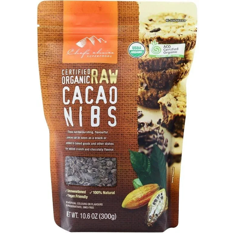 Chef's Choice Organic Raw Cacao Nibs 300g