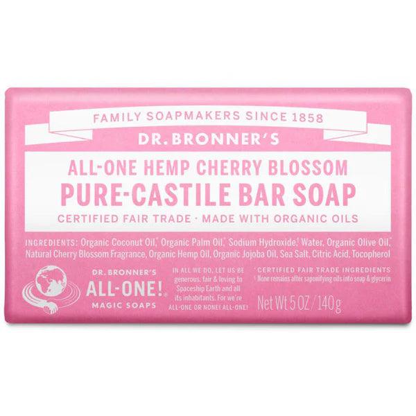 Dr. Bronner's Bar Soap Cherry Blossom 140g - QVM Vitamins™