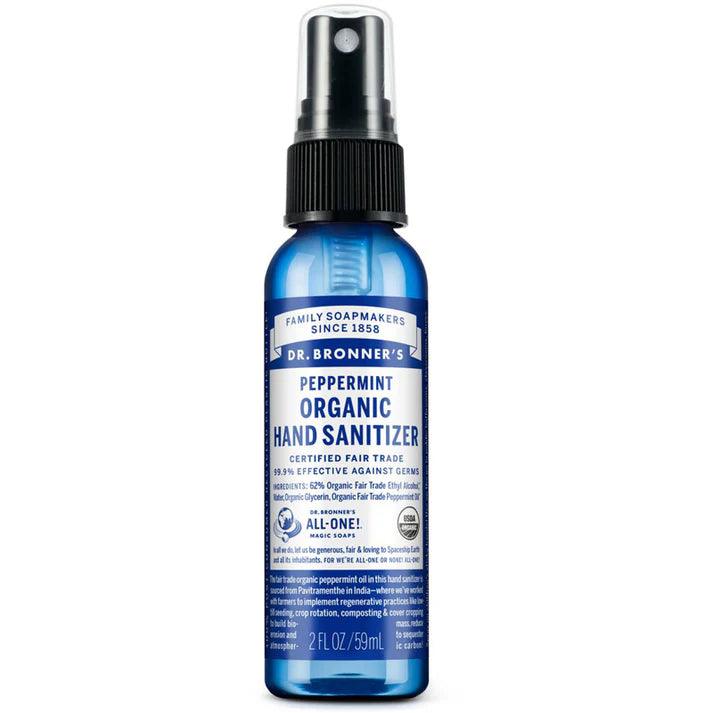 Dr. Bronner's Hand Sanitiser Peppermint Organic 59ml - QVM Vitamins™