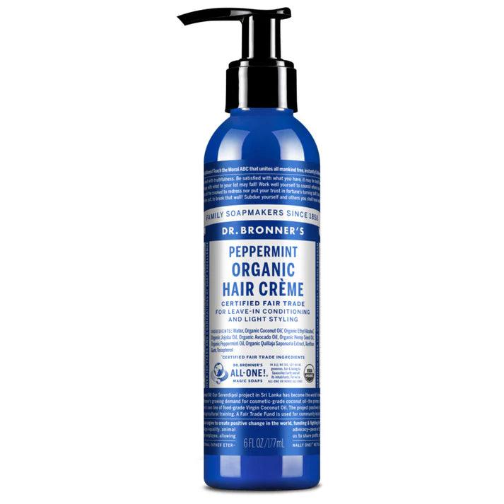 Dr. Bronner's Organic Hair Creme Peppermint 177ml - QVM Vitamins™