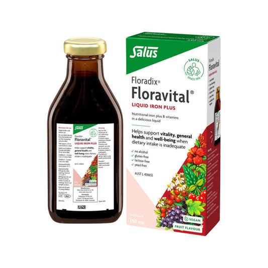 Floradix Floravital Liquid Iron Plus Oral Liquid 250ml - QVM Vitamins™