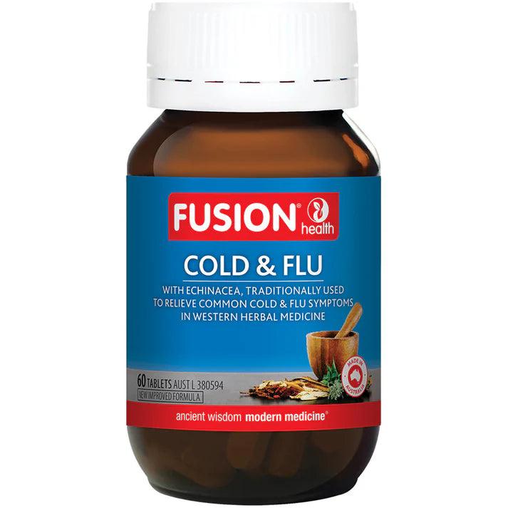 Fusion Health Cold and Flu 60 Tablets - QVM Vitamins™