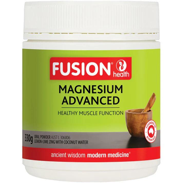 Fusion Health Magnesium Advanced Powder (Lemon Lime) 330g - QVM Vitamins™