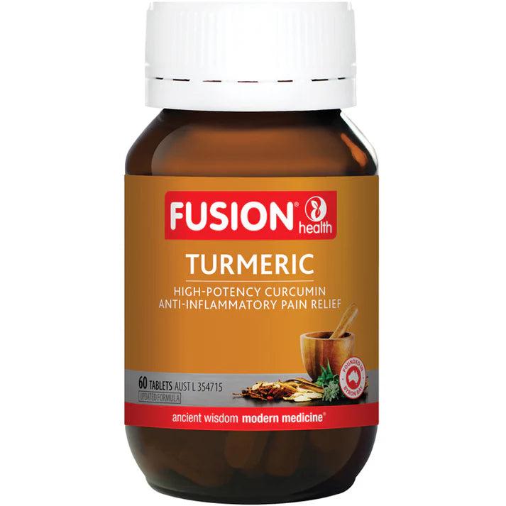 Fusion Health Turmeric 60 Tablets - QVM Vitamins™