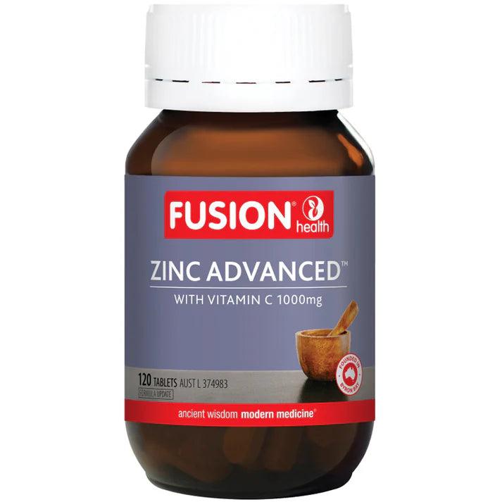 Fusion Health Zinc Advanced 120 Tablets - QVM Vitamins™