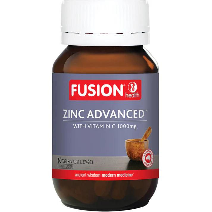 Fusion Health Zinc Advanced 60 Tablets - QVM Vitamins™