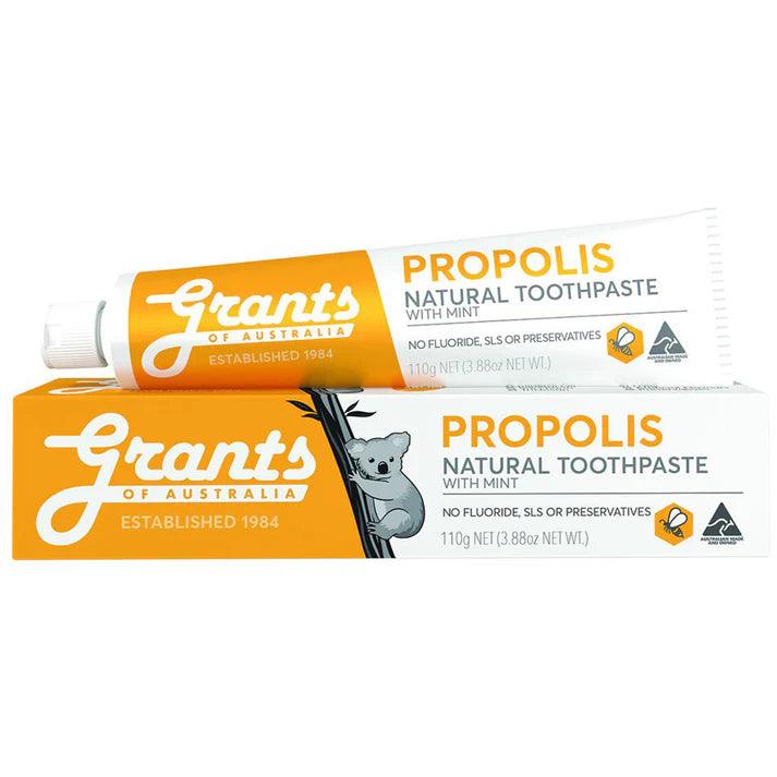 Grants Natural Toothpaste Propolis with Mint 110g - QVM Vitamins™