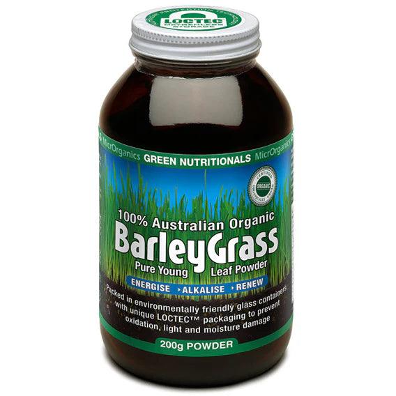 Green Nutritionals Barley Grass Powder 200g - QVM Vitamins™