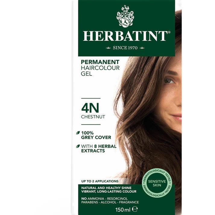 Herbatint Hair Colour 4N Chestnut 150ml - QVM Vitamins™