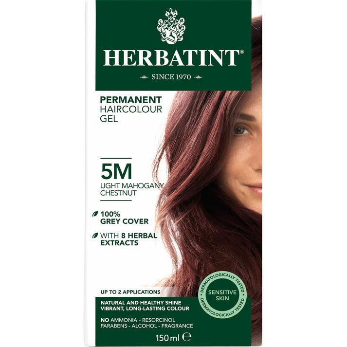 Herbatint Hair Colour 5M Light Mahogany Chestnut 150ml - QVM Vitamins™