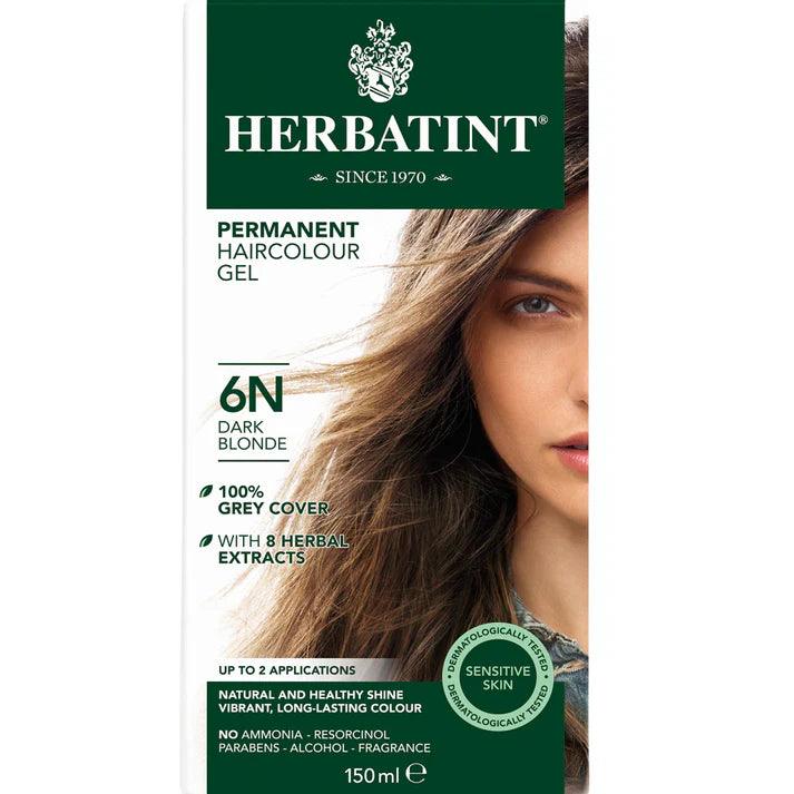 Herbatint Hair Colour 6N Dark Blonde 150ml - QVM Vitamins™