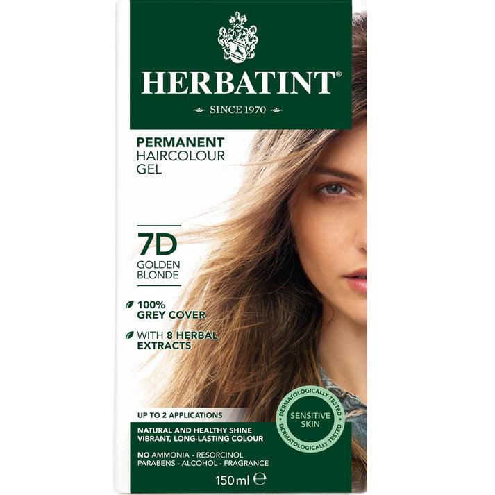 Herbatint Hair Colour 7D Golden Blonde 150ml - QVM Vitamins™