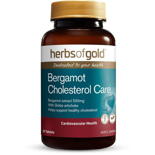 Herbs of Gold Bergamot Cholesterol Care 60 Tablets - QVM Vitamins™