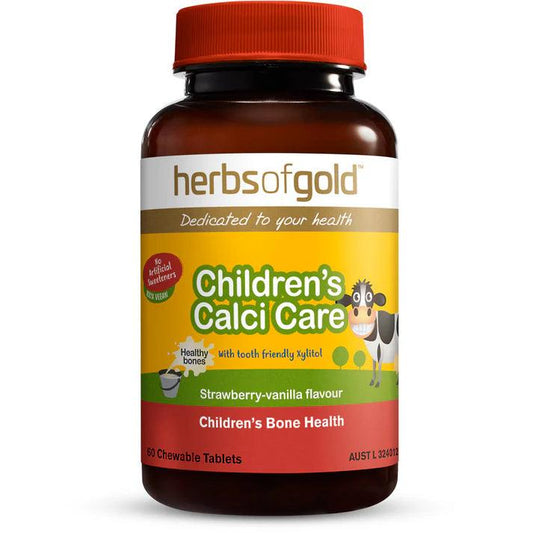Herbs of Gold Children's Calci Care 60 Tablets - QVM Vitamins™