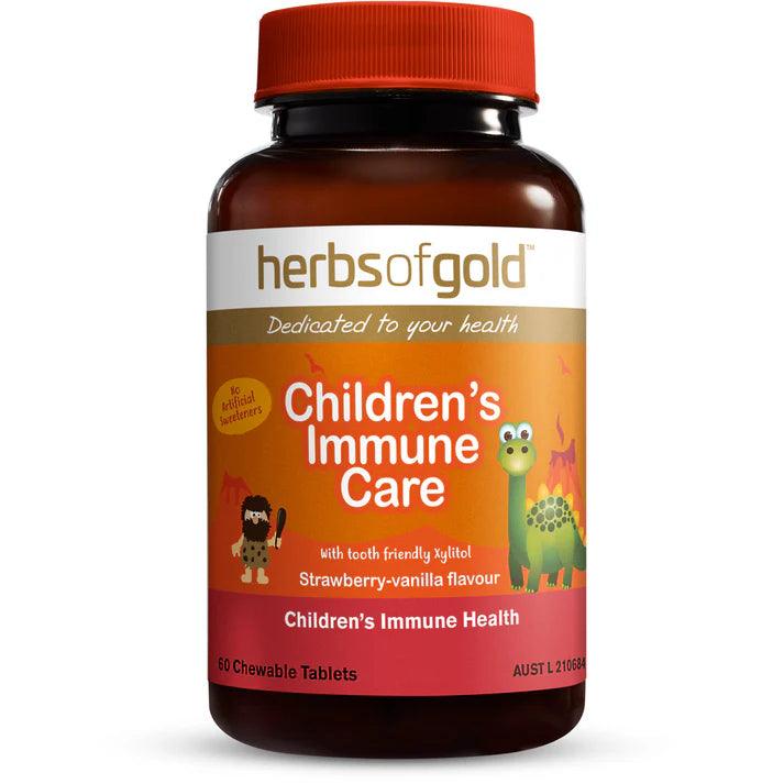 Herbs of Gold Children's Immune Care 60 Tablets - QVM Vitamins™