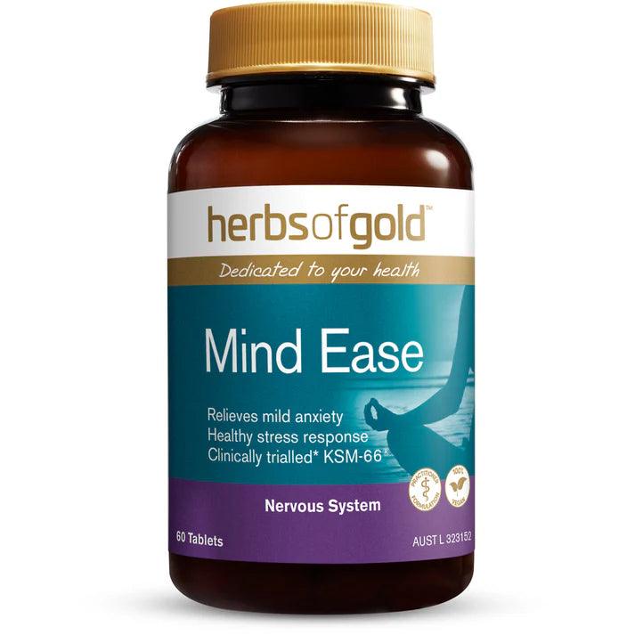 Herbs of Gold Mind Ease (Anxiety Ease) 60 Tablets - QVM Vitamins™