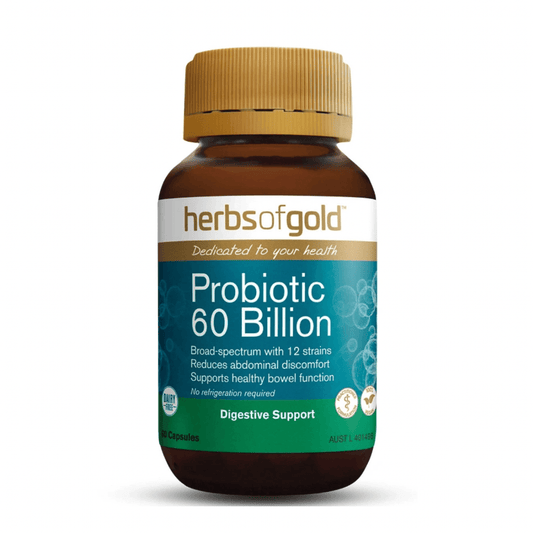 Herbs of Gold Probiotic 60 Billion 60 Capsules - QVM Vitamins™