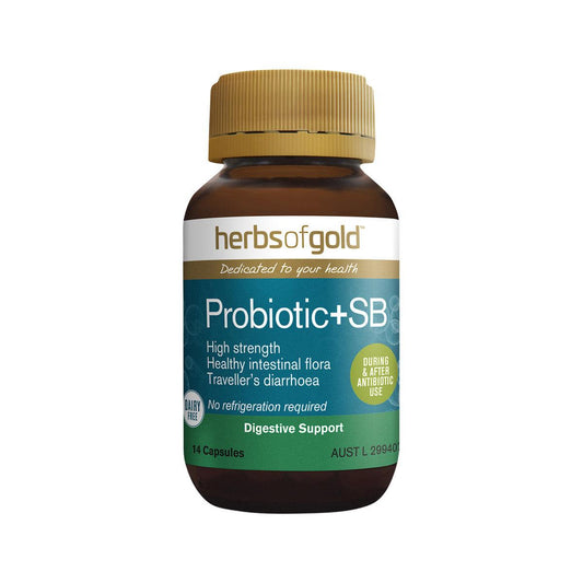 Herbs of Gold Probiotic + SB 14 Capsules - QVM Vitamins™