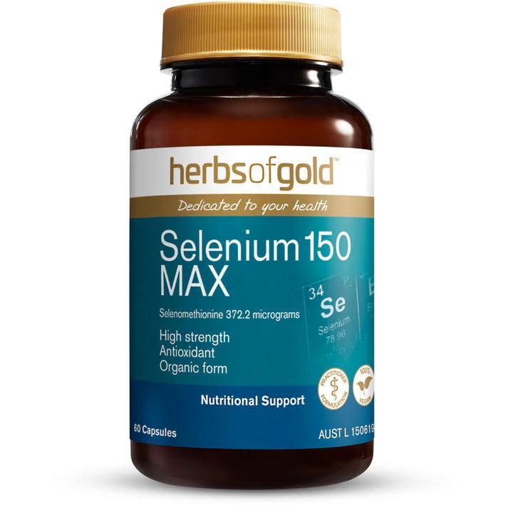 Herbs of Gold Selenium 150 MAX 60 Capsules - QVM Vitamins™