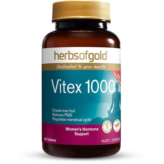 Herbs of Gold Vitex 1000 60 Tablets - QVM Vitamins™