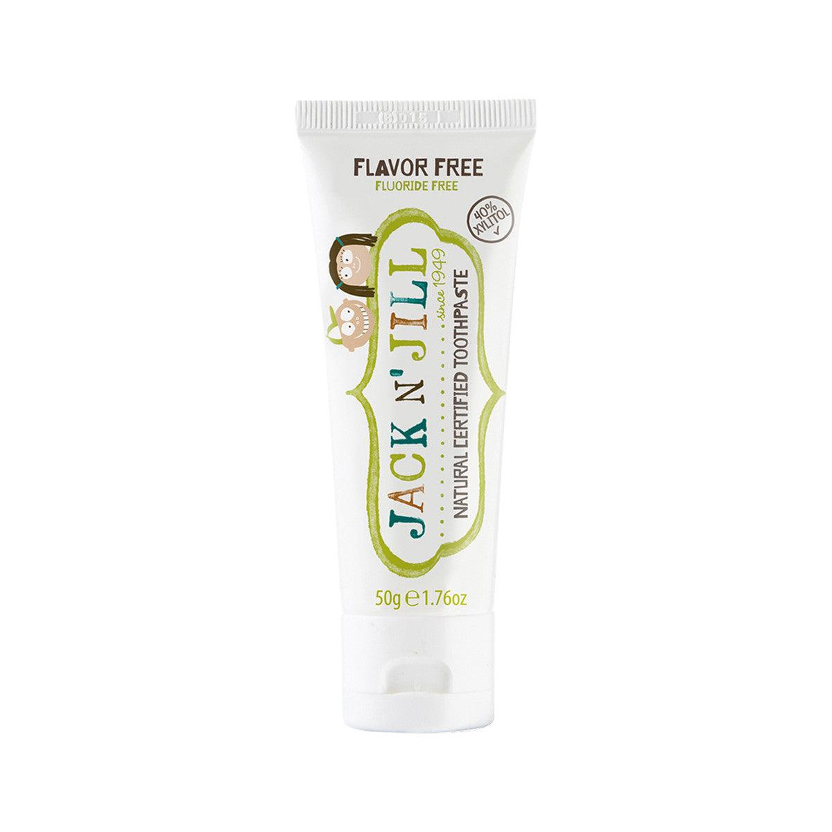 Jack N Jill Natural Toothpaste (Fluoride Free) Flavour Free 50g - QVM Vitamins™