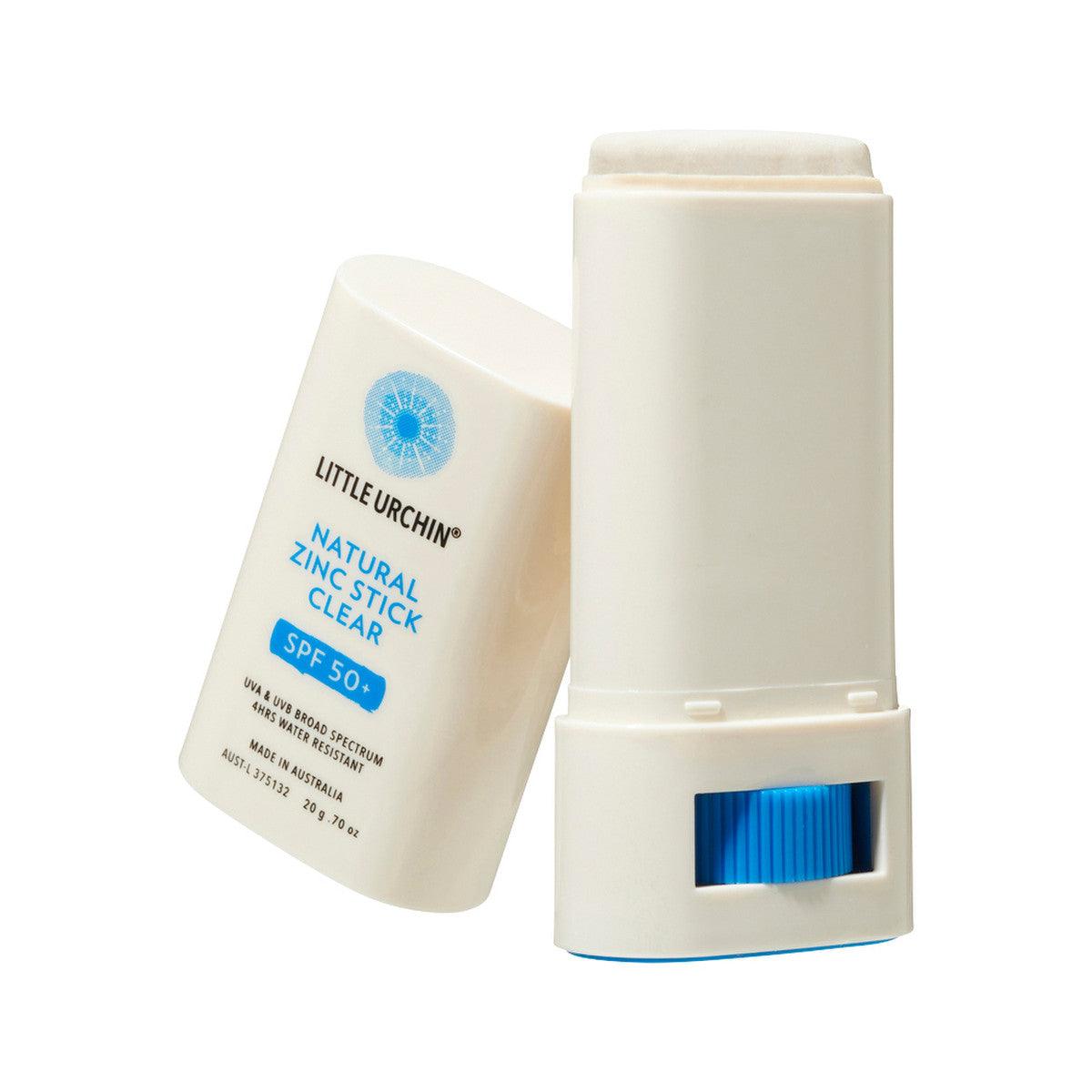 Little Urchin Zinc Stick Clear Natural Sunscreen SPF 50+ 20g - QVM Vitamins™