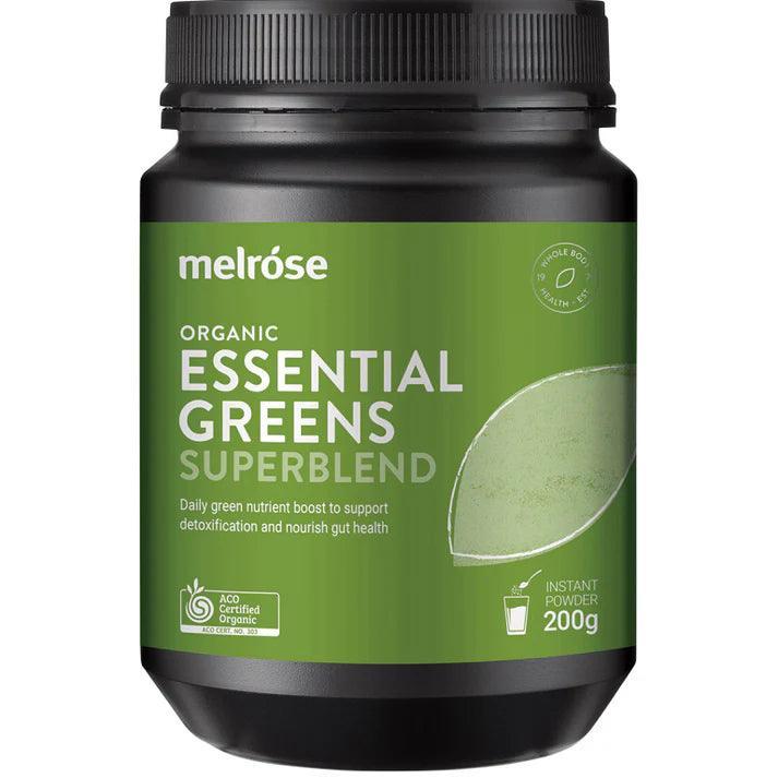 Melrose Organic Essential Greens 200g - QVM Vitamins™