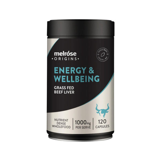 Melrose Origins Energy and Wellbeing 120 Capsules - QVM Vitamins™