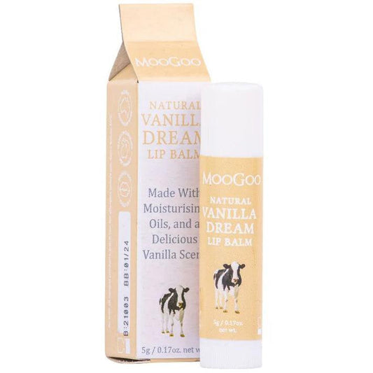 MooGoo Lip Balm Vanilla Dream 5g - QVM Vitamins™