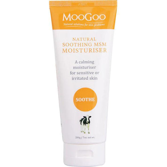 MooGoo Soothing MSM Moisturiser 200g - QVM Vitamins™
