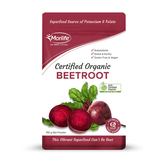 Morlife Beetroot Powder Organic 150g - QVM Vitamins™