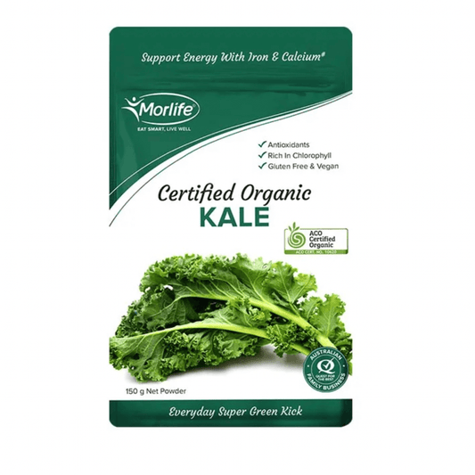 Morlife Kale Powder Organic 150g - QVM Vitamins™