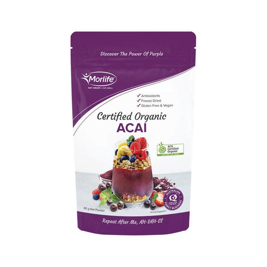 Morlife Organic Acai Powder 80g - QVM Vitamins™